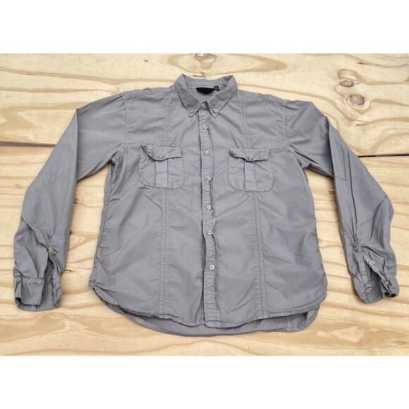 ROGUE Long Sleeve Shirt w/ Front Pockets Men’s Gray  SIZE XL Made in USA‎ - Picture 1 of 8